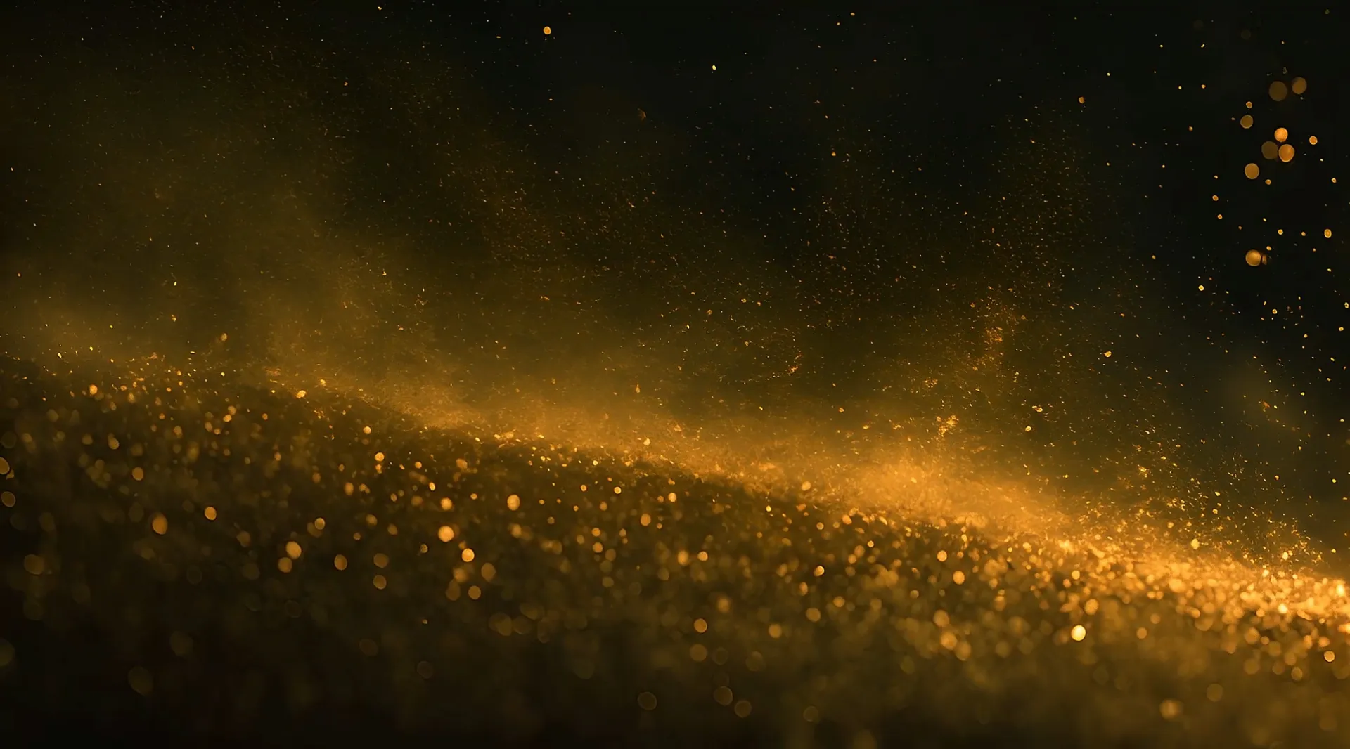 Elegant Gold Bokeh Particles Backdrop